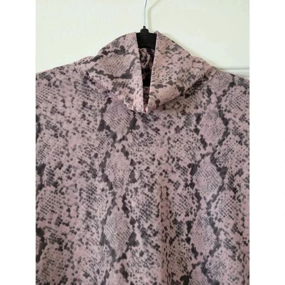 CINQ A SEPT Python Turtleneck In Sea Fog L - Picture 9 of 12